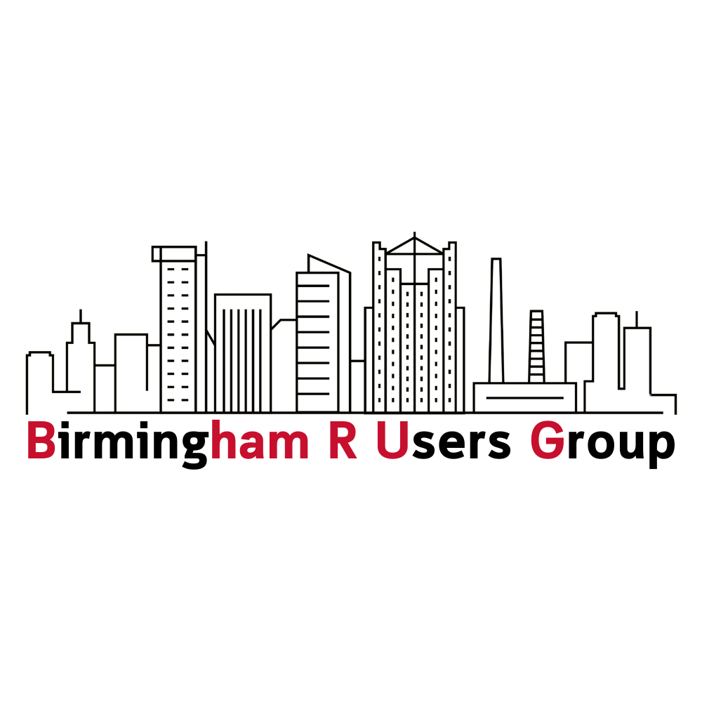 Birmingham R Users Group Logo